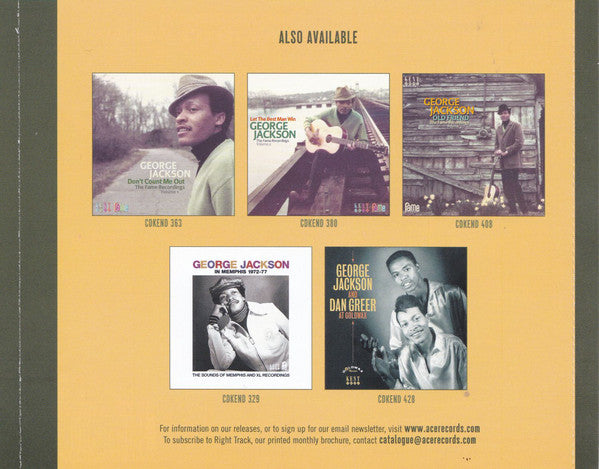 George Jackson (3) : Leavin' Your Homework Undone • In The Studio With George Jackson 1968-71 (CD, Album, Comp, Mono, RM)