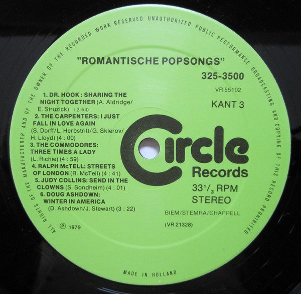 Various : Romantische Popsongs (2xLP, Comp)