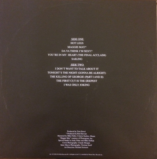 Rod Stewart : Greatest Hits Vol. 1 (LP, Comp, RE)