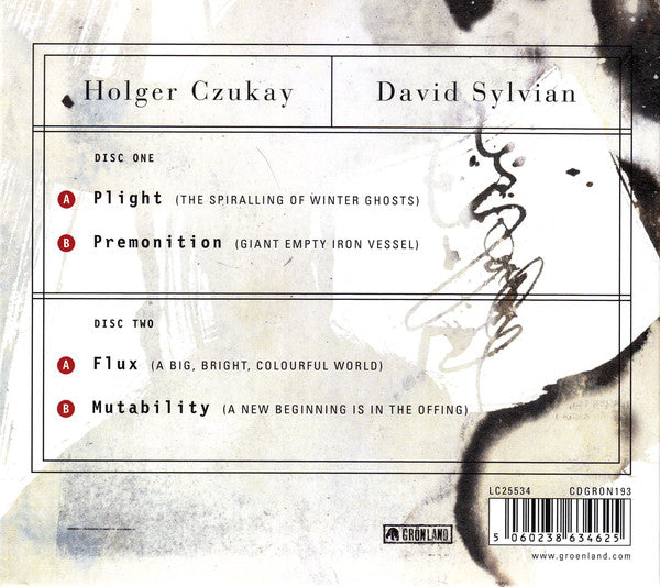 David Sylvian, Holger Czukay : Plight & Premonition / Flux & Mutability (CD, Album, RE + CD, Album, RE + Comp, RM)