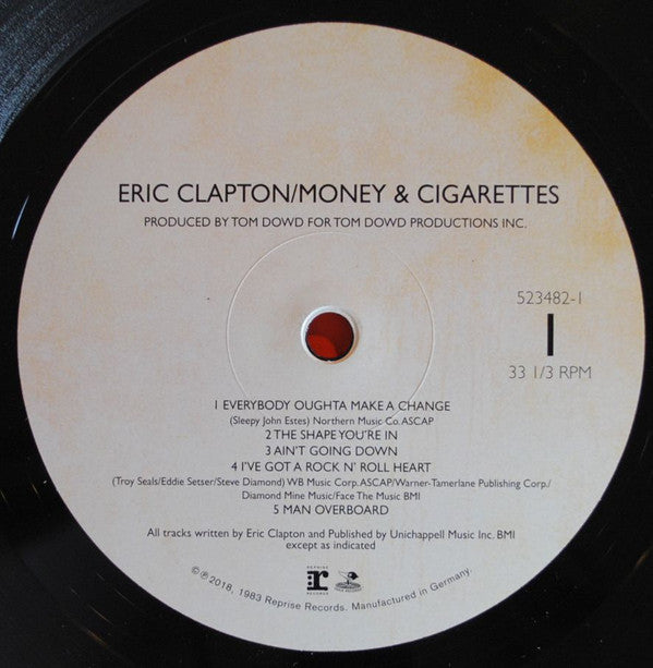 Eric Clapton : Money And Cigarettes (LP, Album, RE, RM)