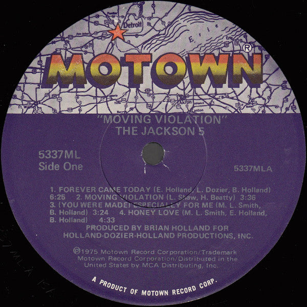 The Jackson 5 : Moving Violation (LP, Album, RE)