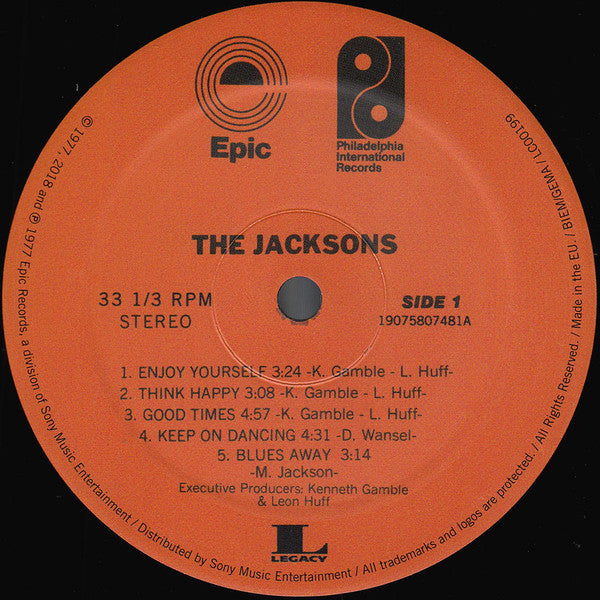 The Jacksons : The Jacksons (LP, Album, RE, Gat)