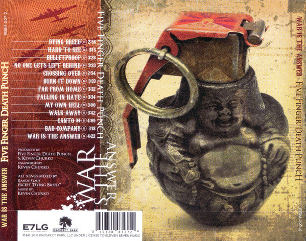 Five Finger Death Punch : War Is The Answer (CD, Album, RE)