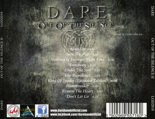 Dare (2) : Out Of The Silence II (CD, Album, S/Edition)