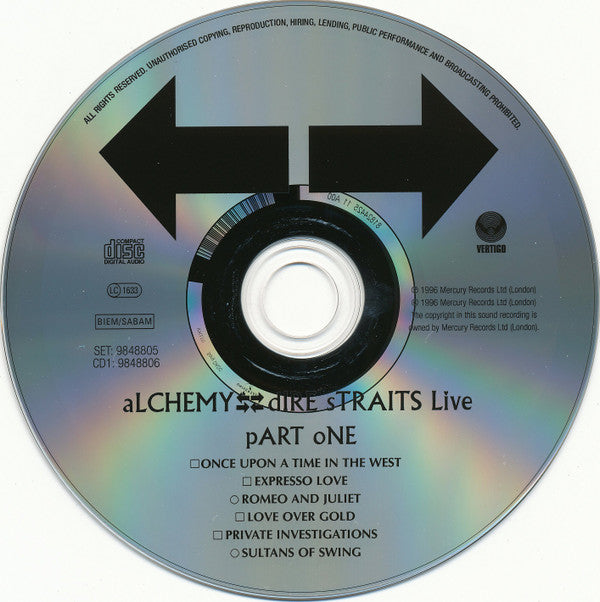 Dire Straits : Alchemy - Dire Straits Live (2xCD, Album, RE, RM)