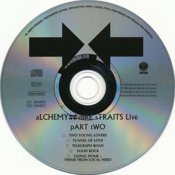 Dire Straits : Alchemy - Dire Straits Live (2xCD, Album, RE, RM)