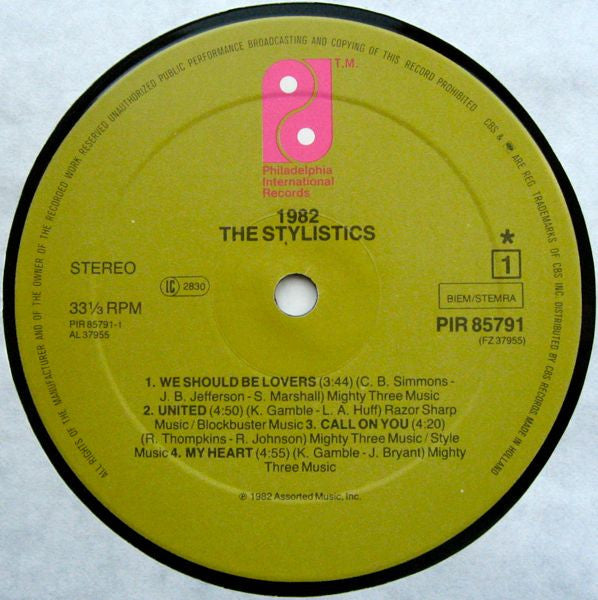 The Stylistics : 1982 (LP, Album)