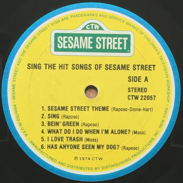 Sesame Street : Sing The Hit Songs Of Sesame Street (LP, Comp, Kee)