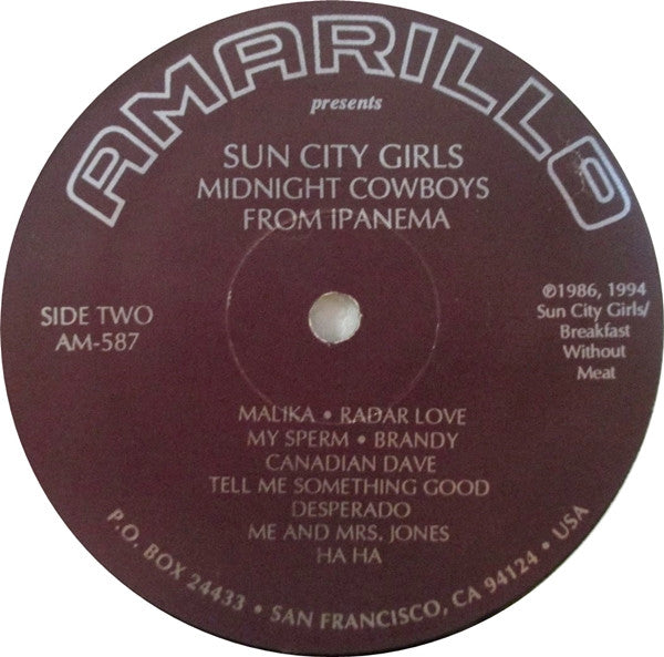 Sun City Girls : Midnight Cowboys From Ipanema (LP, RE)