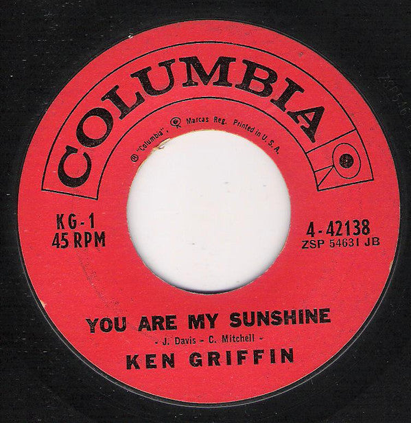 Ken Griffin (2) : Beer Barrel Polka / You Are My Sunshine (7")