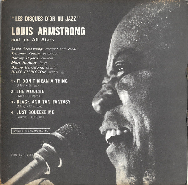Louis Armstrong And His All-Stars : It Don't Mean A Thing / The Mooche / Black And Tan Fantasy / Just Squeeze Me (7", EP)