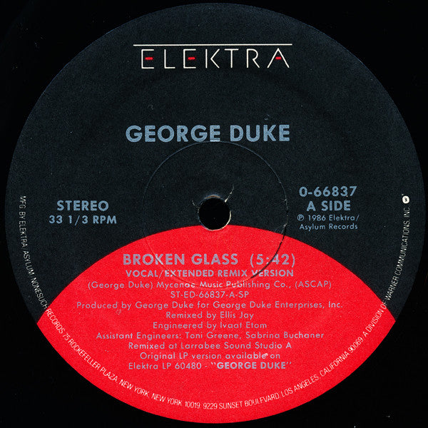George Duke : Broken Glass (12")