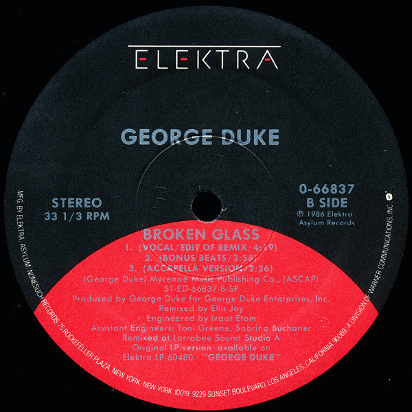 George Duke : Broken Glass (12")