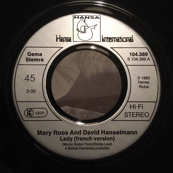 Mary Roos & David Hanselmann : Lady (Version Francaise) (7", Single)
