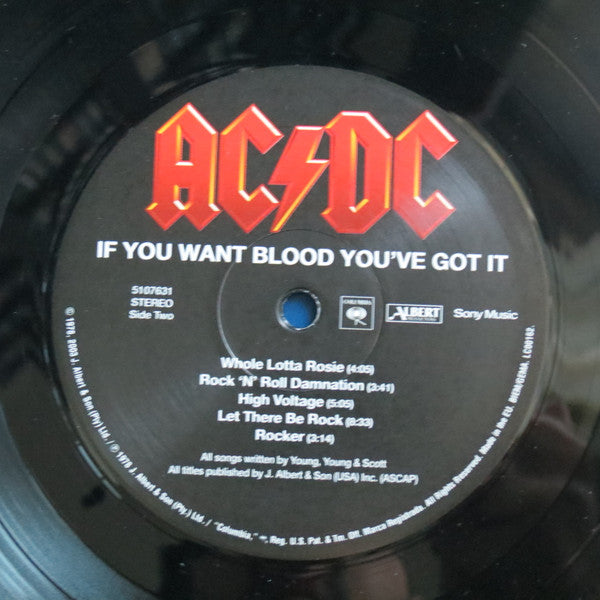 AC/DC : If You Want Blood You've Got It (LP, Album, RE, RM, RP, 180)