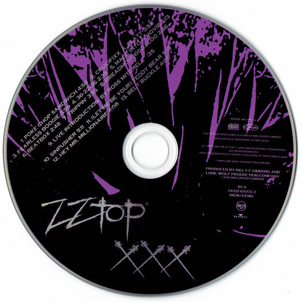 ZZ Top : XXX (CD, Album, RP)