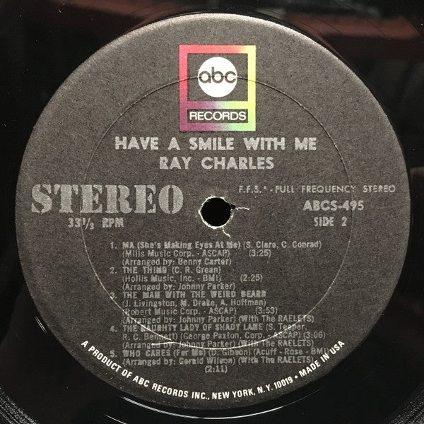 Ray Charles : Have A Smile With Me (LP, Album, RE)