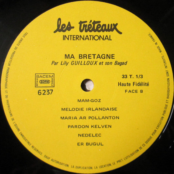 Lily Guilloux Et Son Bagad* : Ma Bretagne !  Vol. 4 (LP, Album)