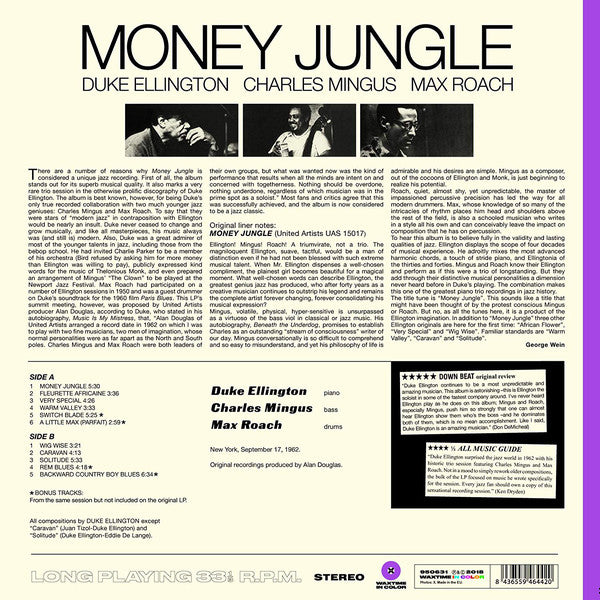 Duke Ellington, Charles Mingus, Max Roach : Money Jungle (LP, Album, RE, Pur)