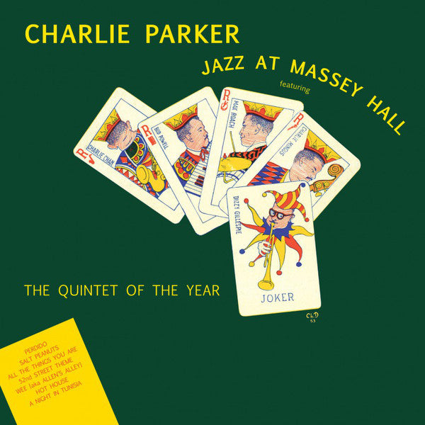 Charlie Parker Featuring Dizzy Gillespie, Bud Powell, Charles Mingus, Max Roach : Jazz At Massey Hall (LP, Album, Ltd, RE, RM, Yel)