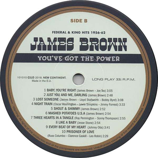 James Brown : You've Got The Power - Federal & King Hits 1956-62 (LP, Comp, Ltd, 180)