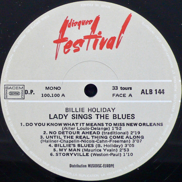 Billie Holiday : Lady Sings The Blues (Original Sessions 1937-1947) (2xLP, Comp, Mono, RE)