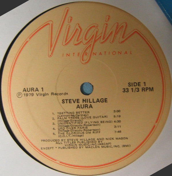 Steve Hillage : Aura (LP, Comp)