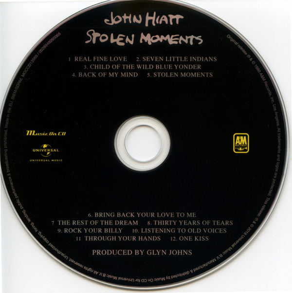 John Hiatt : Stolen Moments (CD, Album, RE, RM)