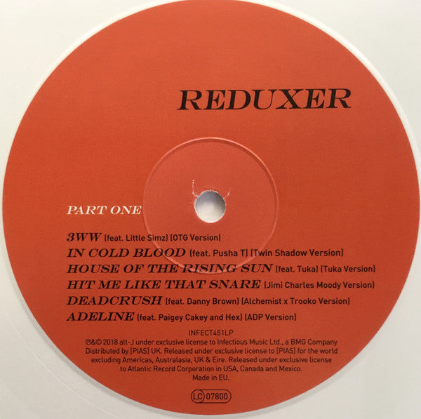 Alt-J : Reduxer (LP, Album, Whi)