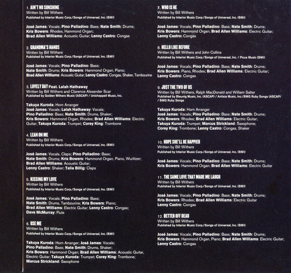 José James : Lean On Me (CD, Album)