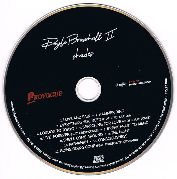 Doyle Bramhall II : Shades (CD, Album, Dig)