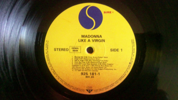 Madonna : Like A Virgin (LP, Album, RE)