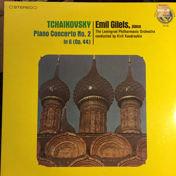 Emil Gilels, Leningrad Philharmonic Orchestra, Kiril Kondrashin, Tchaikovsky* : Piano Concerto No. 2 In G (Op. 44) (LP, Quad)