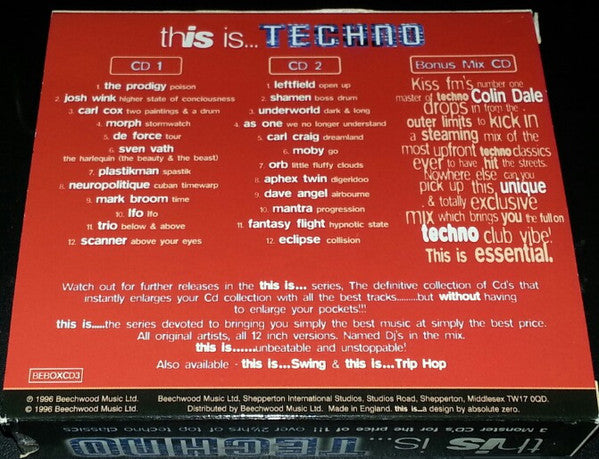 Various : This Is... Techno (2xCD, Comp + CD, Mixed + Box)