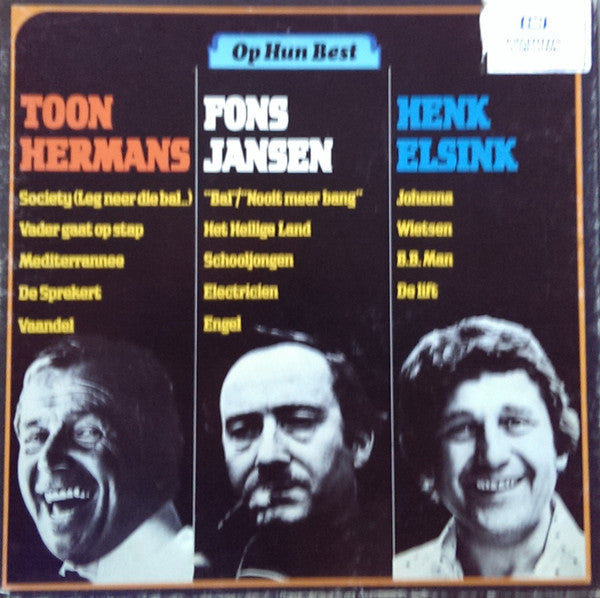 Toon Hermans, Fons Jansen, Henk Elsink : Op Hun Best (3xLP, Comp, Box)