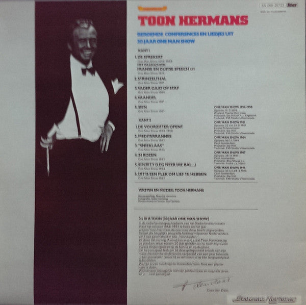 Toon Hermans, Fons Jansen, Henk Elsink : Op Hun Best (3xLP, Comp, Box)