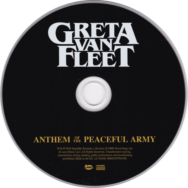 Greta Van Fleet : Anthem Of The Peaceful Army (CD, Album)