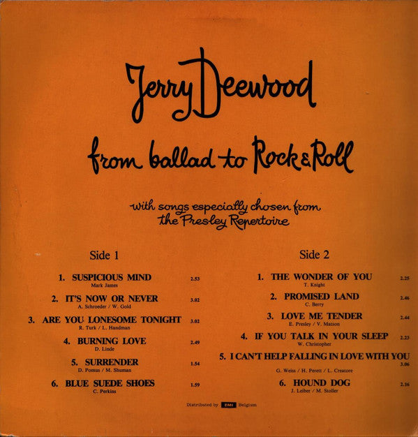 Jerry Deewood : From Ballad To Rock & Roll (LP)