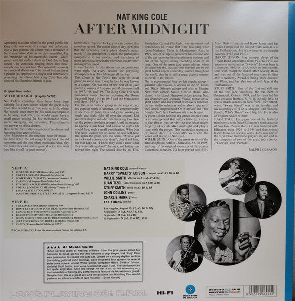 The Nat King Cole Trio : After Midnight (LP, Album, Ltd, RE, Blu)