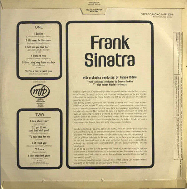 Frank Sinatra : Sunday And Everyday With Frank Sinatra (LP, Comp, Fli)