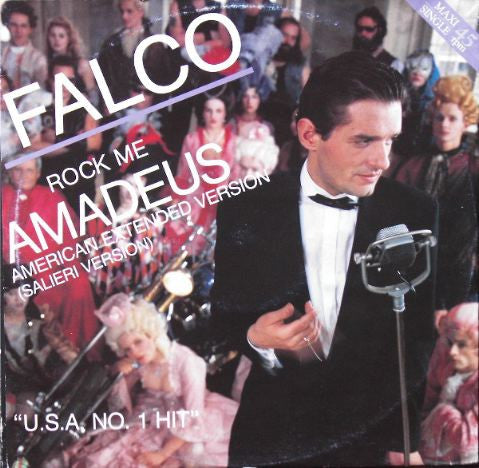 Falco : Rock Me Amadeus (American Extended Version) (Salieri Version) (12", Maxi)