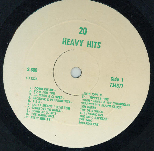 Various : 20 Heavy Hits (LP, Comp)