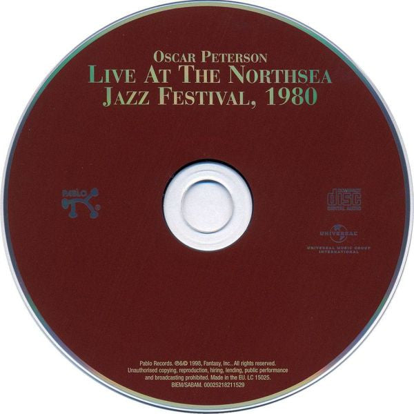 Oscar Peterson : Live At The Northsea Jazz Festival, 1980 (CD, Album, RE, RM)