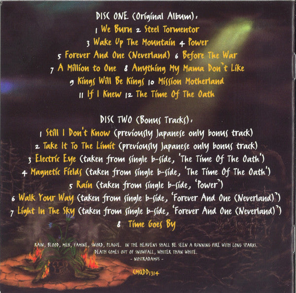 Helloween : The Time Of The Oath (2xCD, Album, RE, RM, Exp)