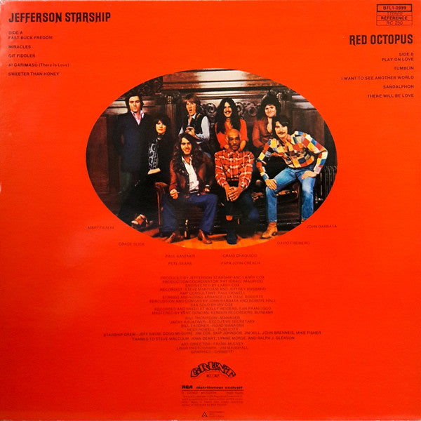 Jefferson Starship : Red Octopus (LP, Album, RE)