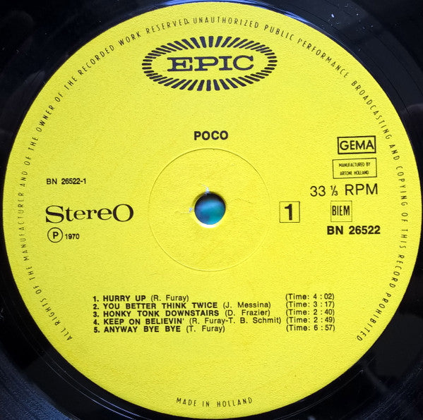 Poco (3) : Poco (LP, Album)