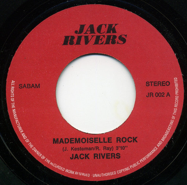 Jack Rivers : Mademoiselle Rock (7", Single)