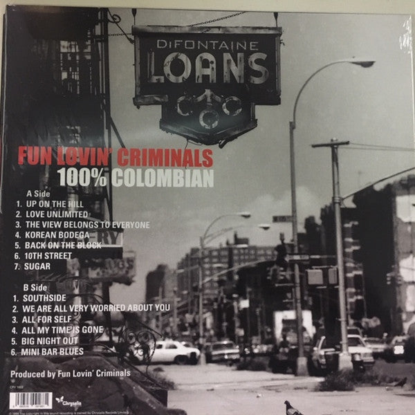 Fun Lovin' Criminals : 100% Colombian (LP, Album, Ltd, RE, Whi)