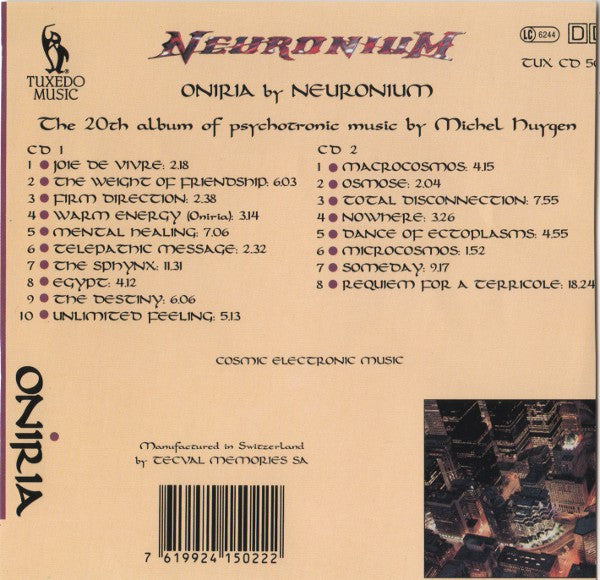 Neuronium : Oniria (2xCD, Album)